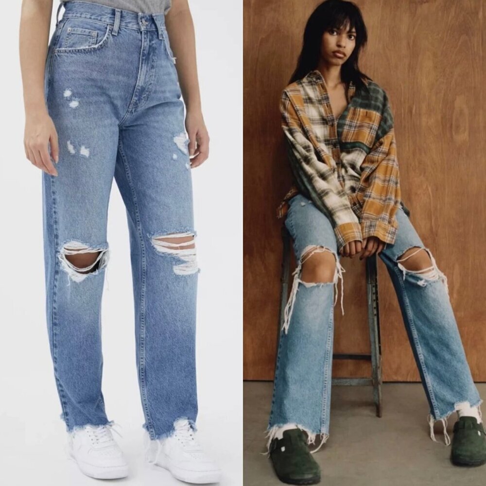 Urban Outfitters BDG Distressed Vintage Feel High Waisted Baggy Jeans